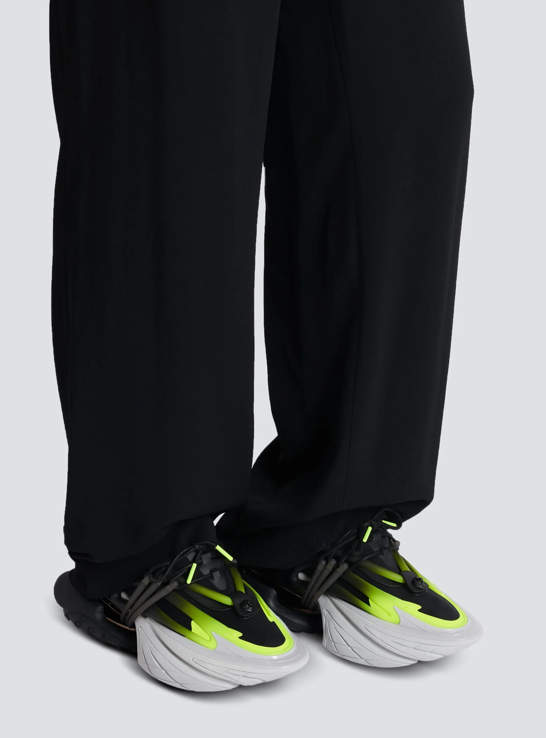Fluorescent Unicorn Trainers In Neoprene And Leather-Balmain Sale