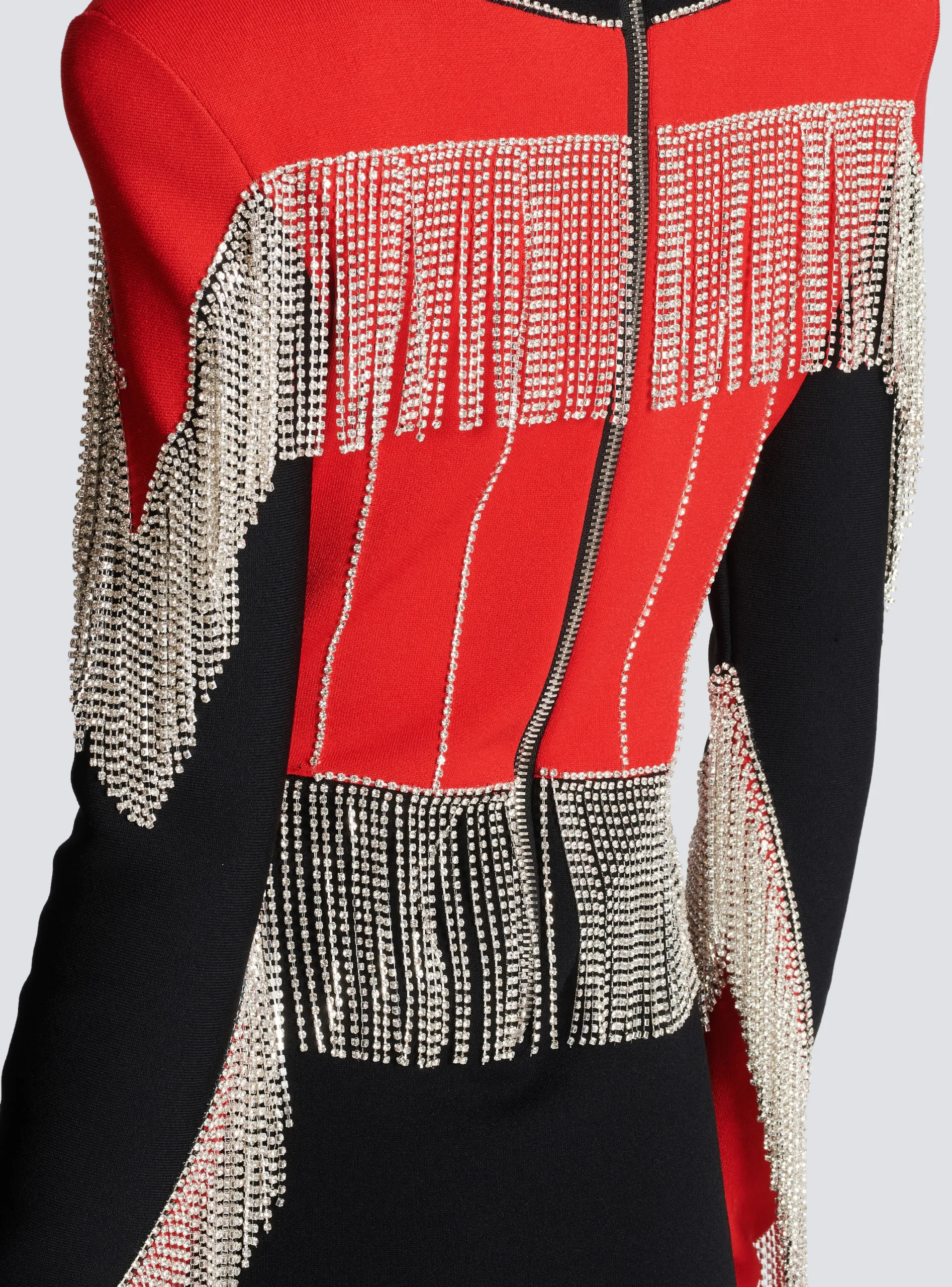 Fringed Knit Dress-Balmain Outlet