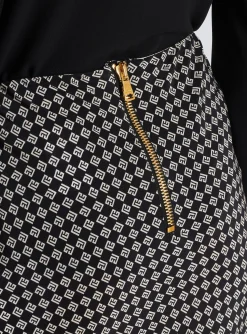 Fringed Silk Scarf Skirt-Balmain Store