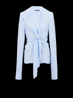 Gingham Tie Shirt-Balmain Best