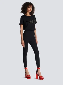 Grain De Poudre Form-hugging Stretch Trousers-Balmain Cheap