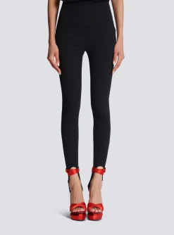 Grain De Poudre Form-hugging Stretch Trousers-Balmain Cheap