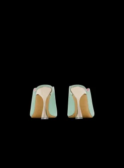 Heeled Eden Mules In Suede Leather-Balmain Flash Sale