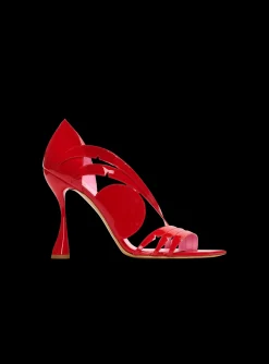 Heeled Eden Sandals In Patent Leather-Balmain Best