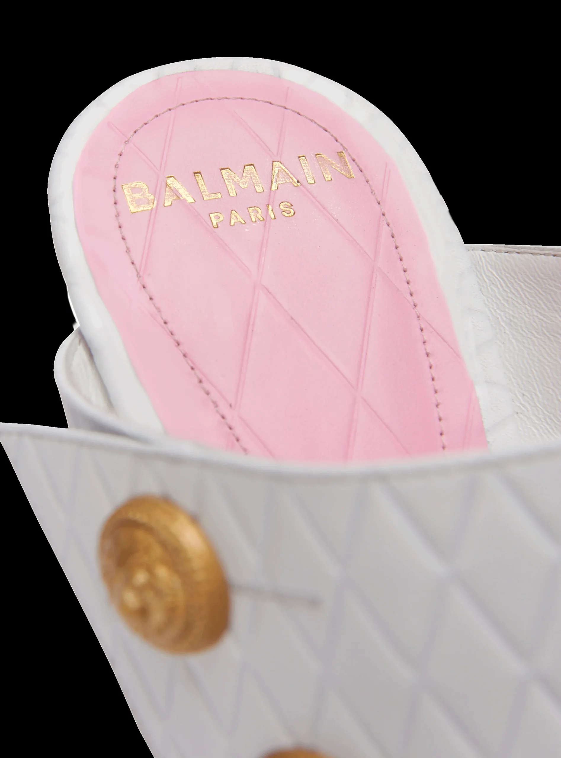 Heeled Eva Leather Mules-Balmain Clearance