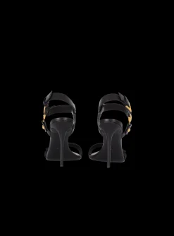 Heeled Eva Sandals In Calfskin-Balmain Best Sale