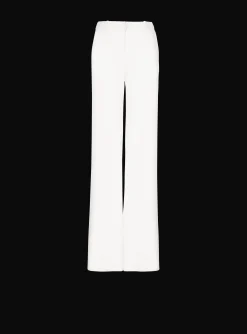 High-waisted Crepe Trousers-Balmain Shop