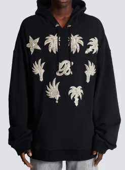 Hoodie With Embroidered Badges-Balmain Hot