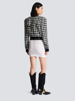 Houndstooth Tweed Jacket-Balmain Outlet
