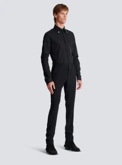 Jacquard Crepe Trousers With Stars-Balmain Online