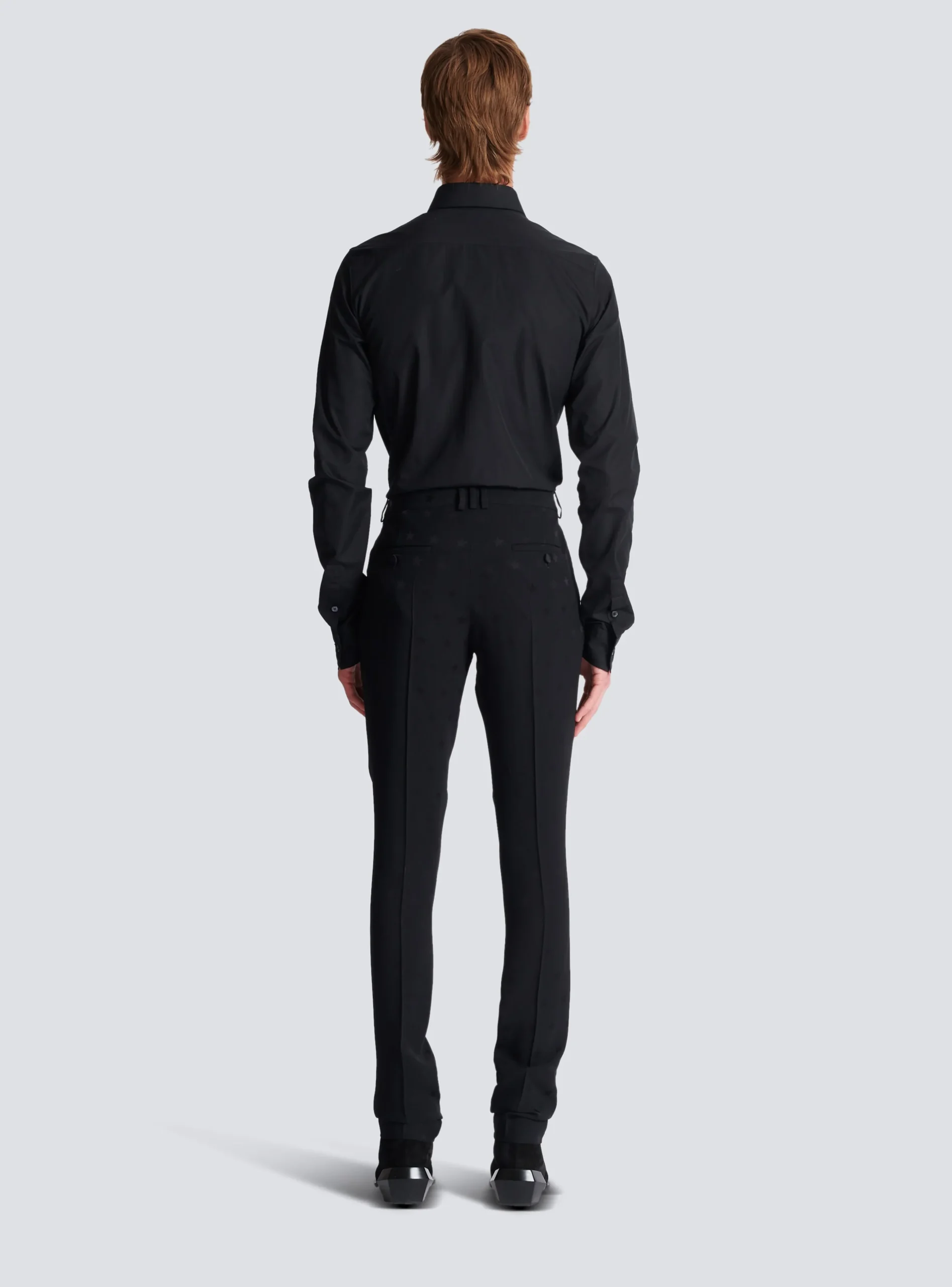 Jacquard Crepe Trousers With Stars-Balmain Online