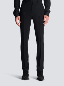 Jacquard Crepe Trousers With Stars-Balmain Online