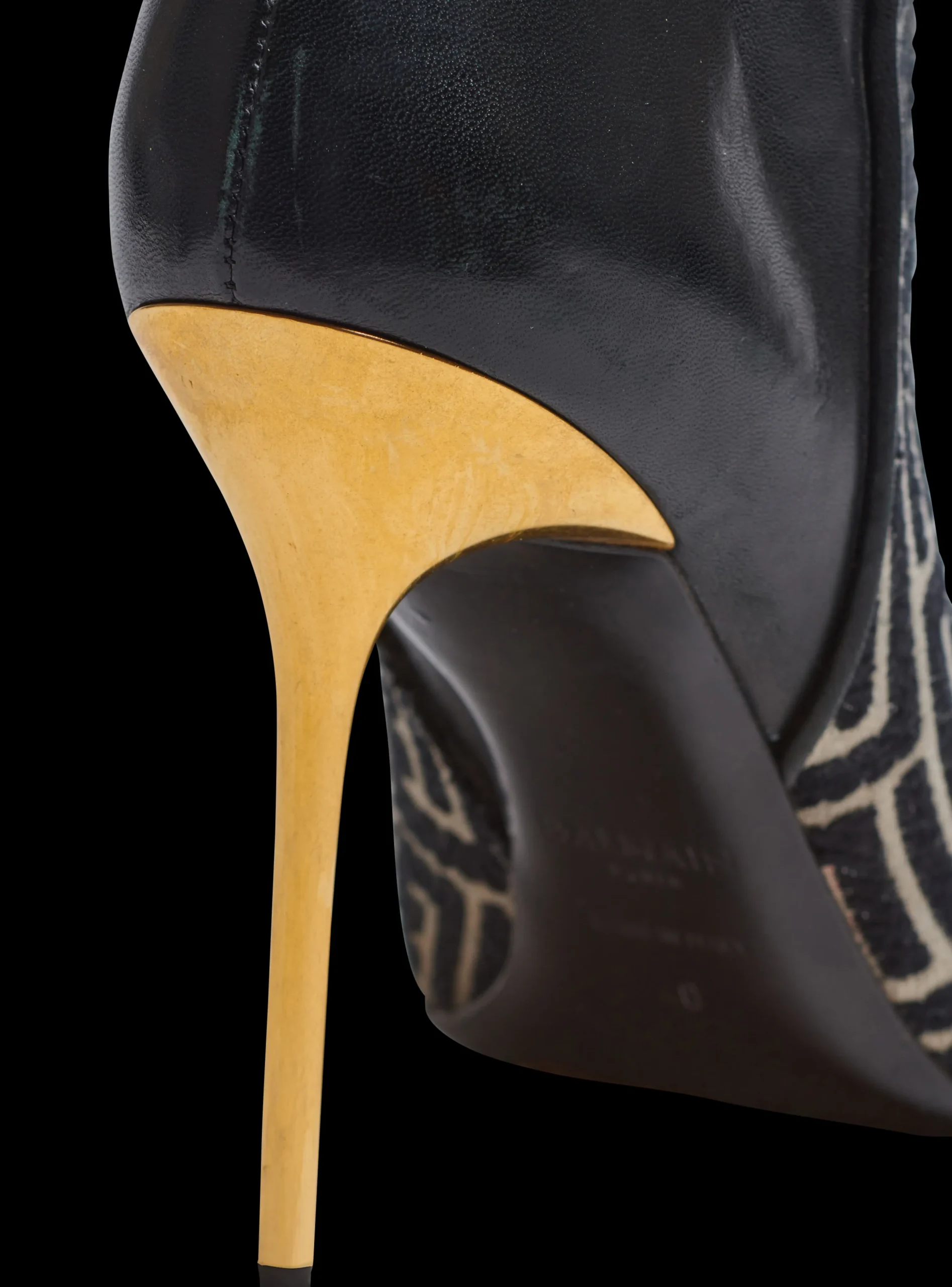 Jacquard Monogram And Leather Roni Ankle Boots-Balmain Fashion