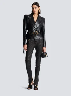 Jolie Madame Fringed Leather Jacket-Balmain Best Sale