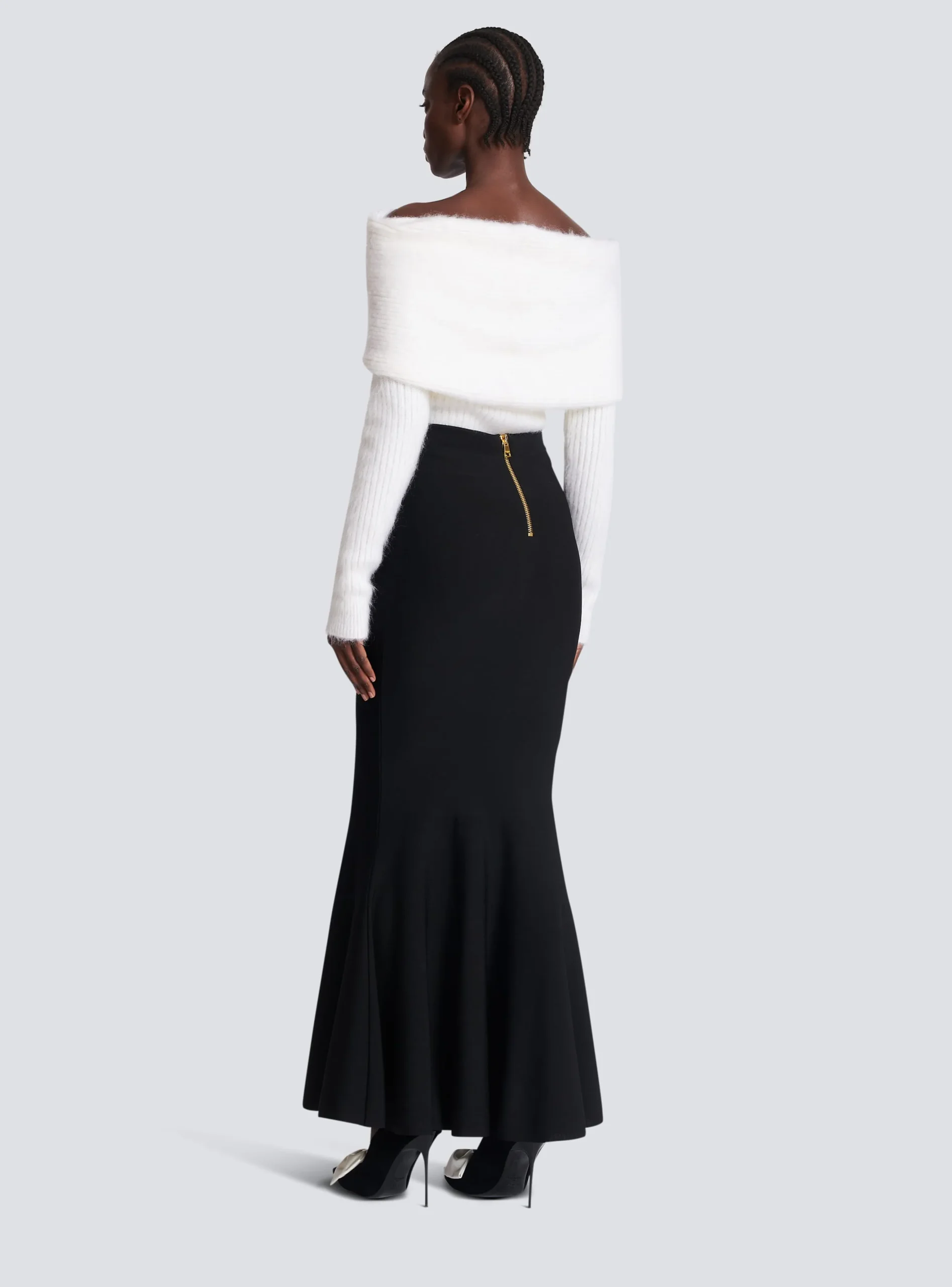 Jolie Madame Knit Skirt-Balmain Fashion