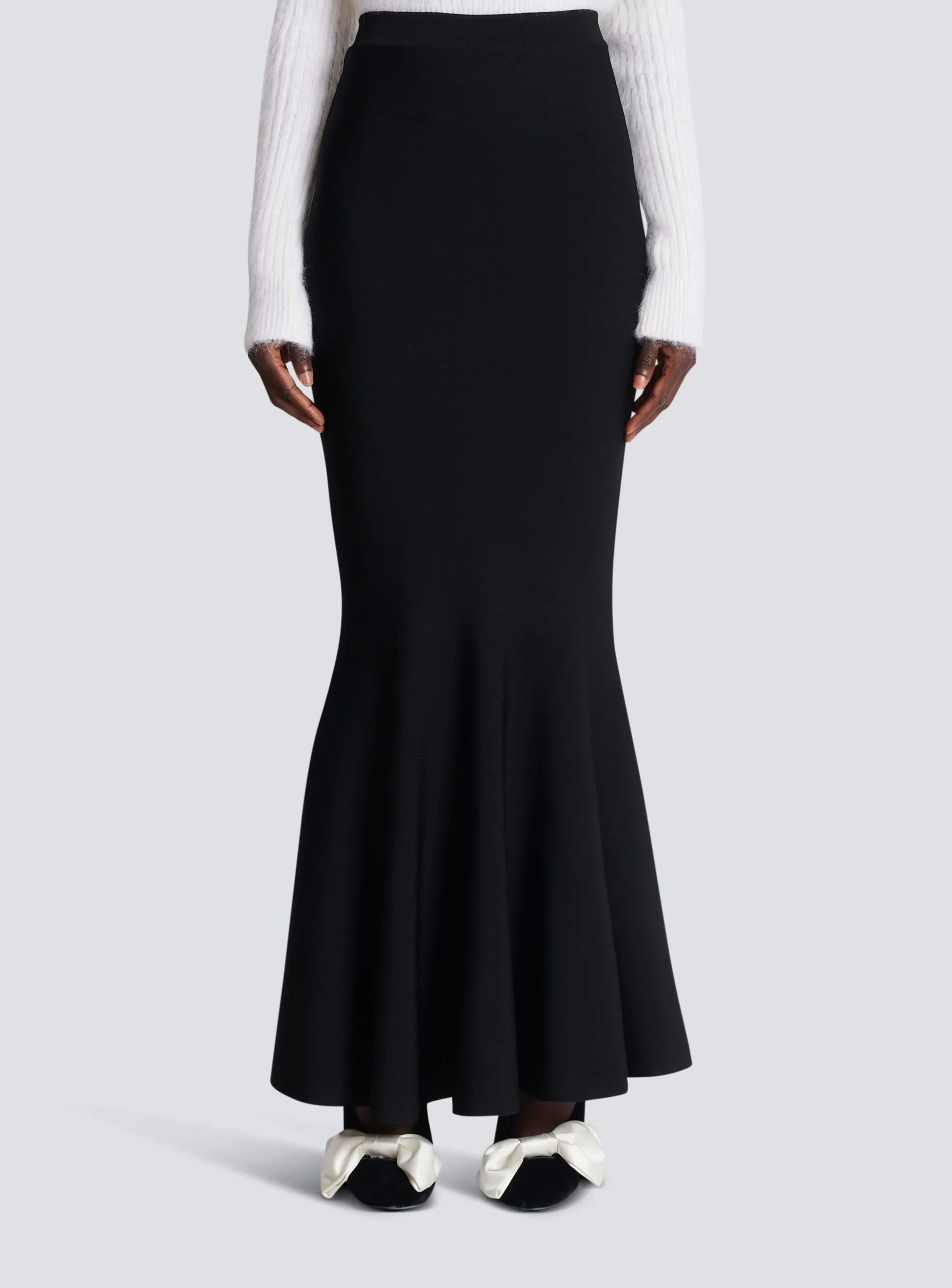 Jolie Madame Knit Skirt-Balmain Fashion