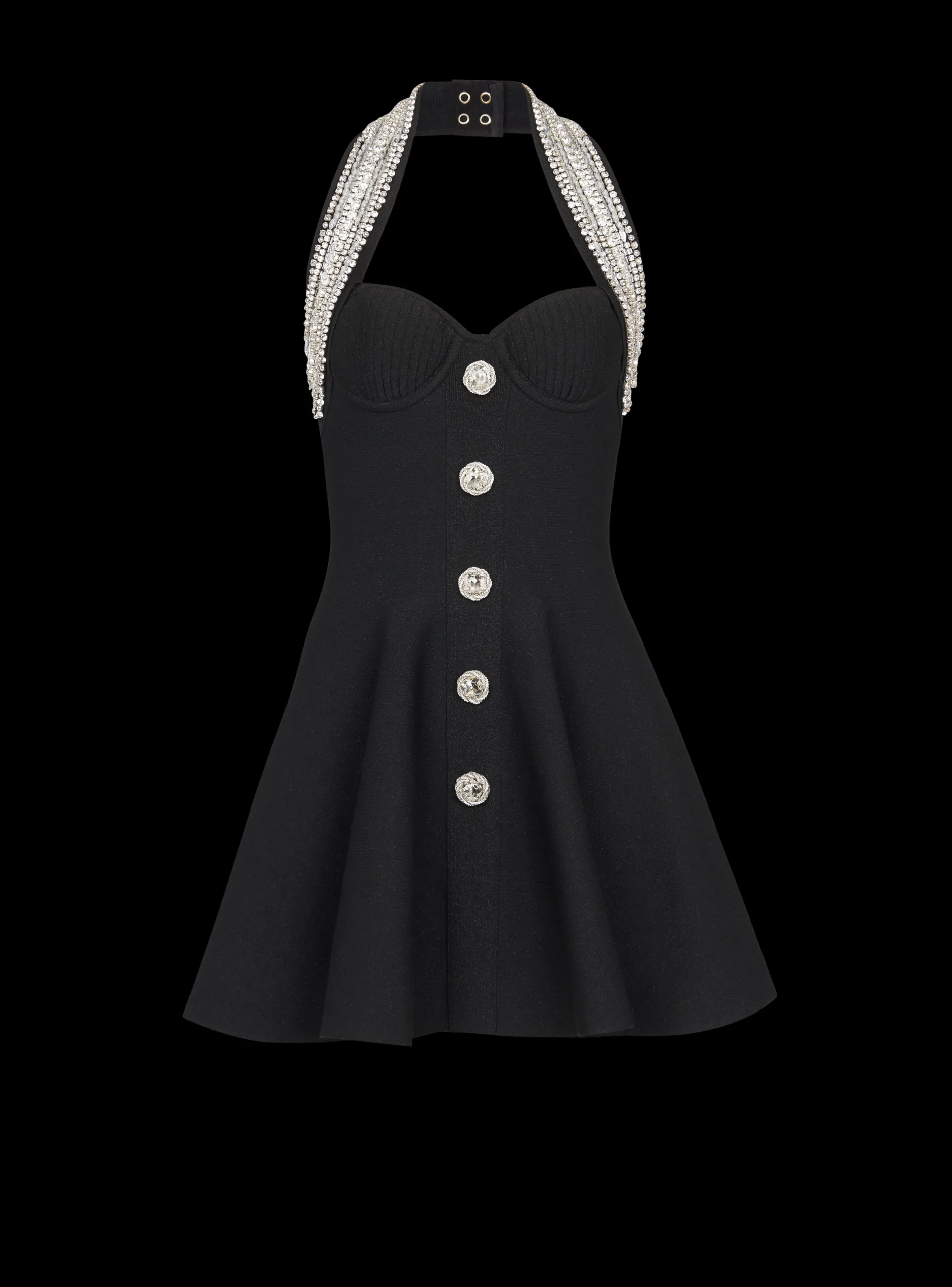 Knit Backless Dress-Balmain Store