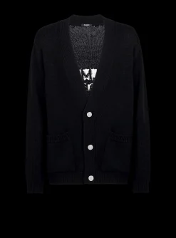 Knit Cardigan With Logo-Balmain Discount