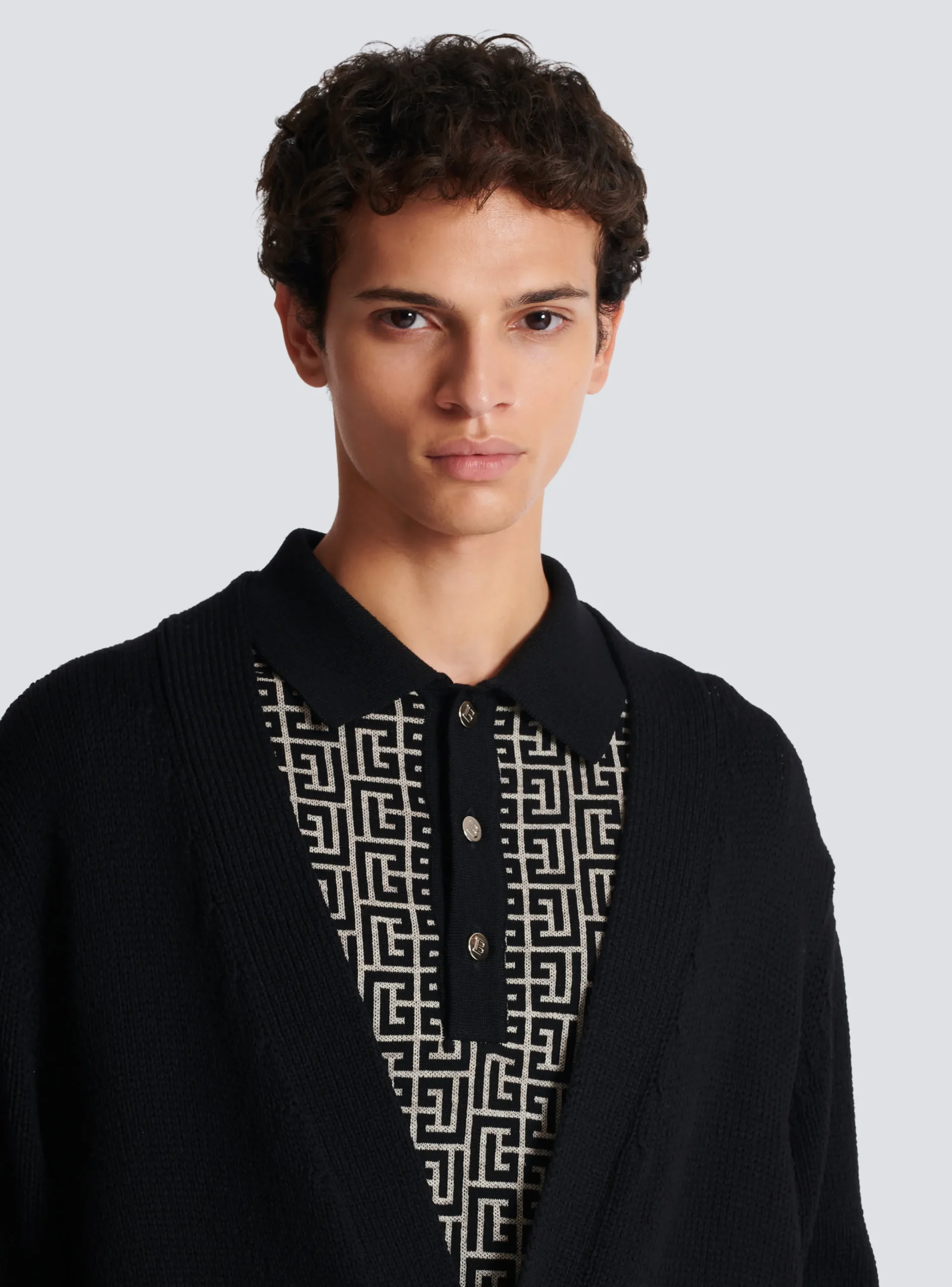 Knit Cardigan With Logo-Balmain Discount