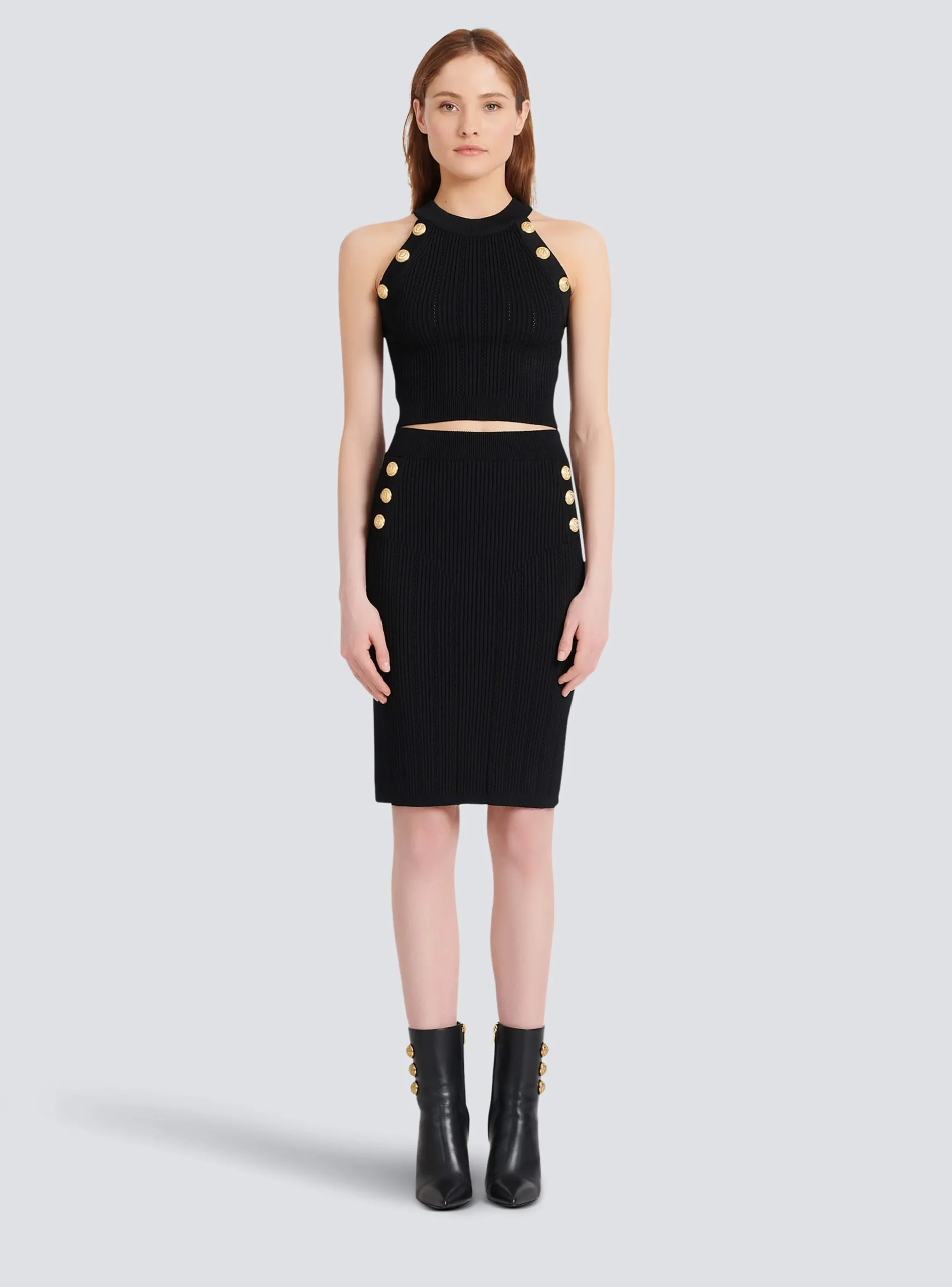 Knit Crop Top-Balmain Clearance