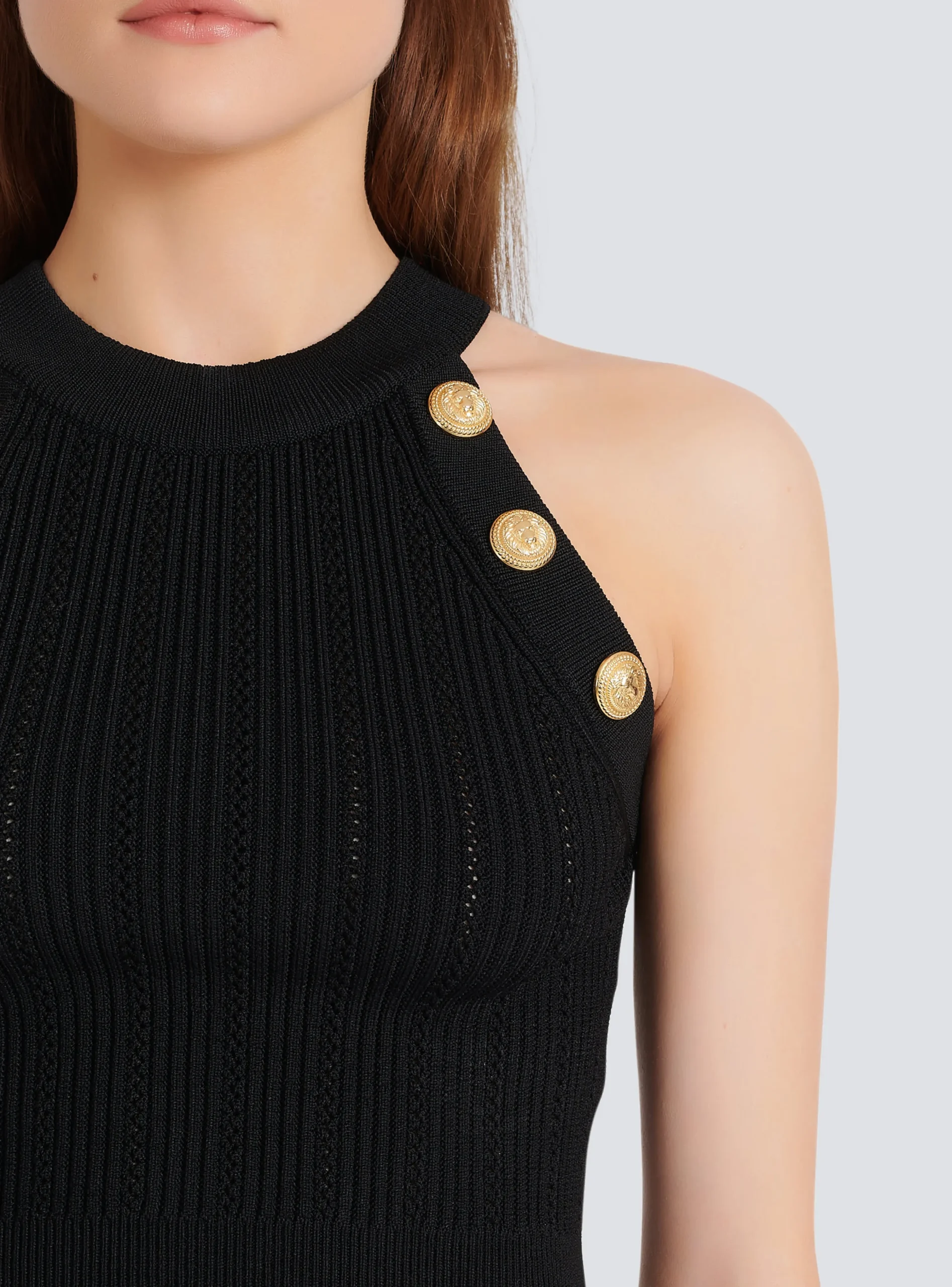 Knit Crop Top-Balmain Clearance