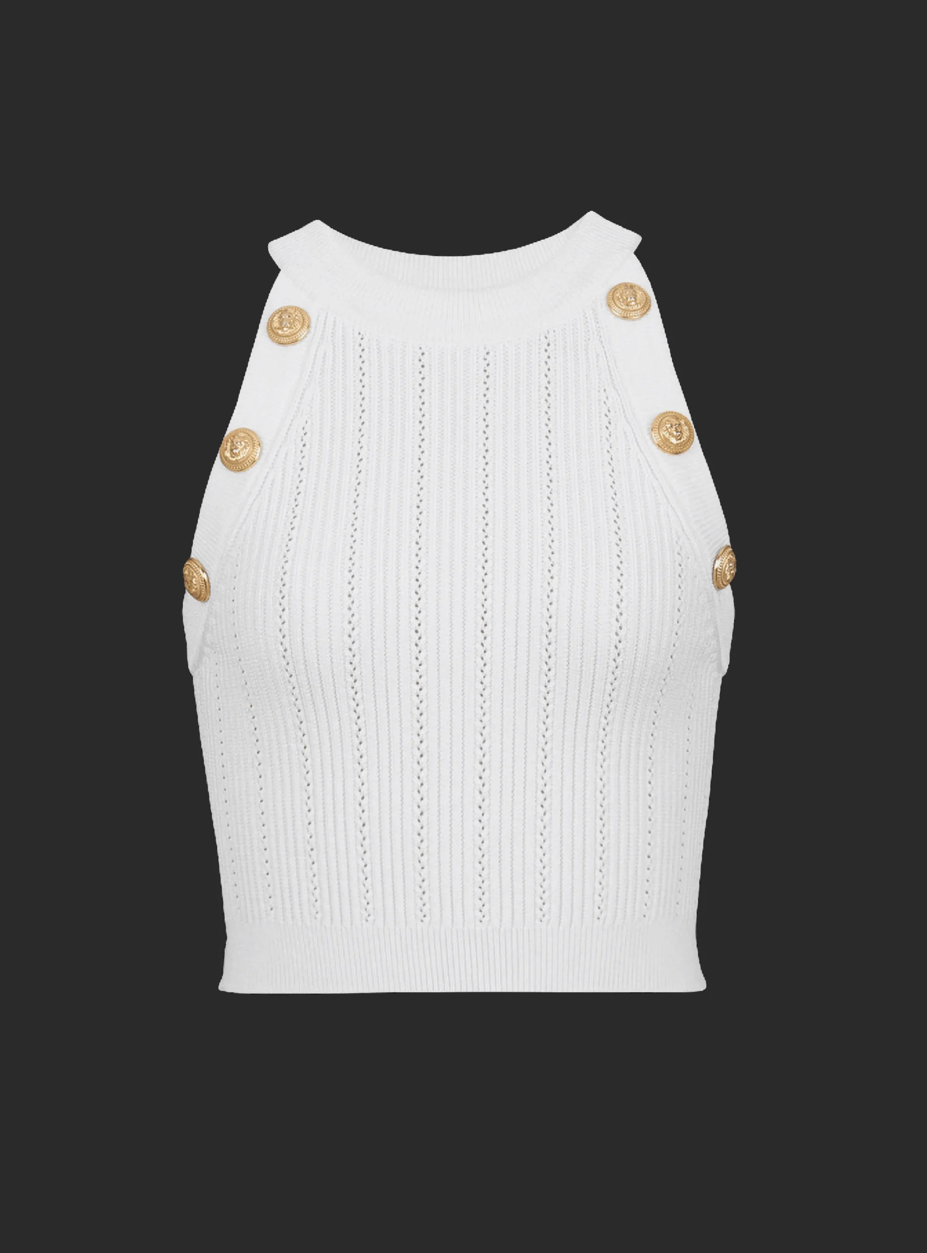 Knit Crop Top-Balmain Shop