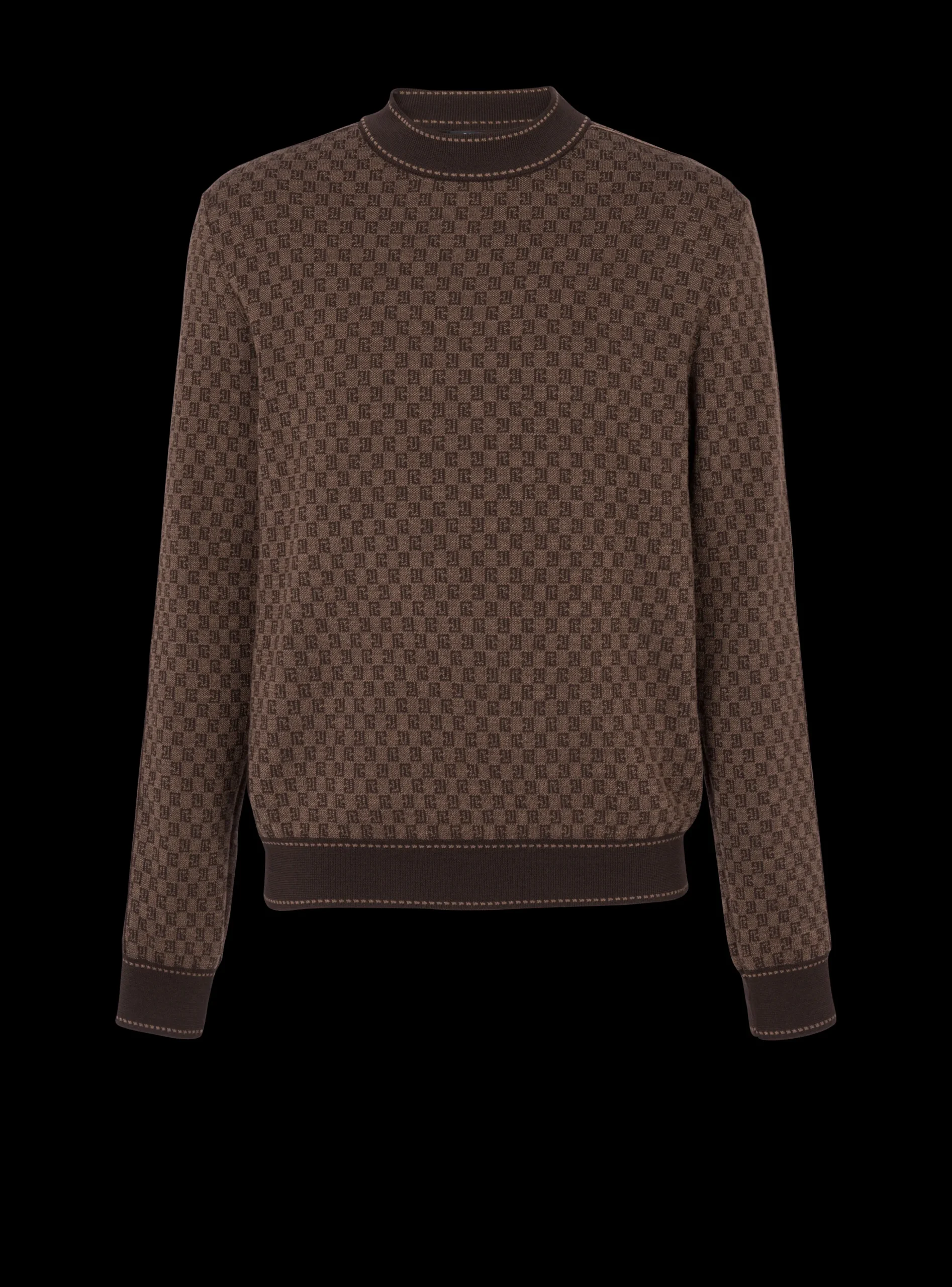 Knit Jumper With Mini Monogram-Balmain Fashion