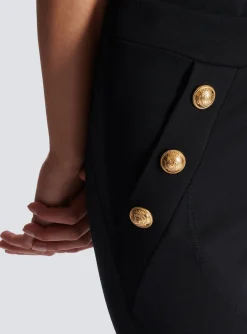 Knit Leggings With 6 Buttons-Balmain Cheap