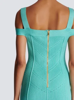 Knit Midi Dress With Double Straps-Balmain Best Sale