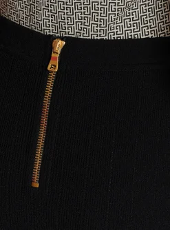 Knit Skirt With Buttons-Balmain Fashion