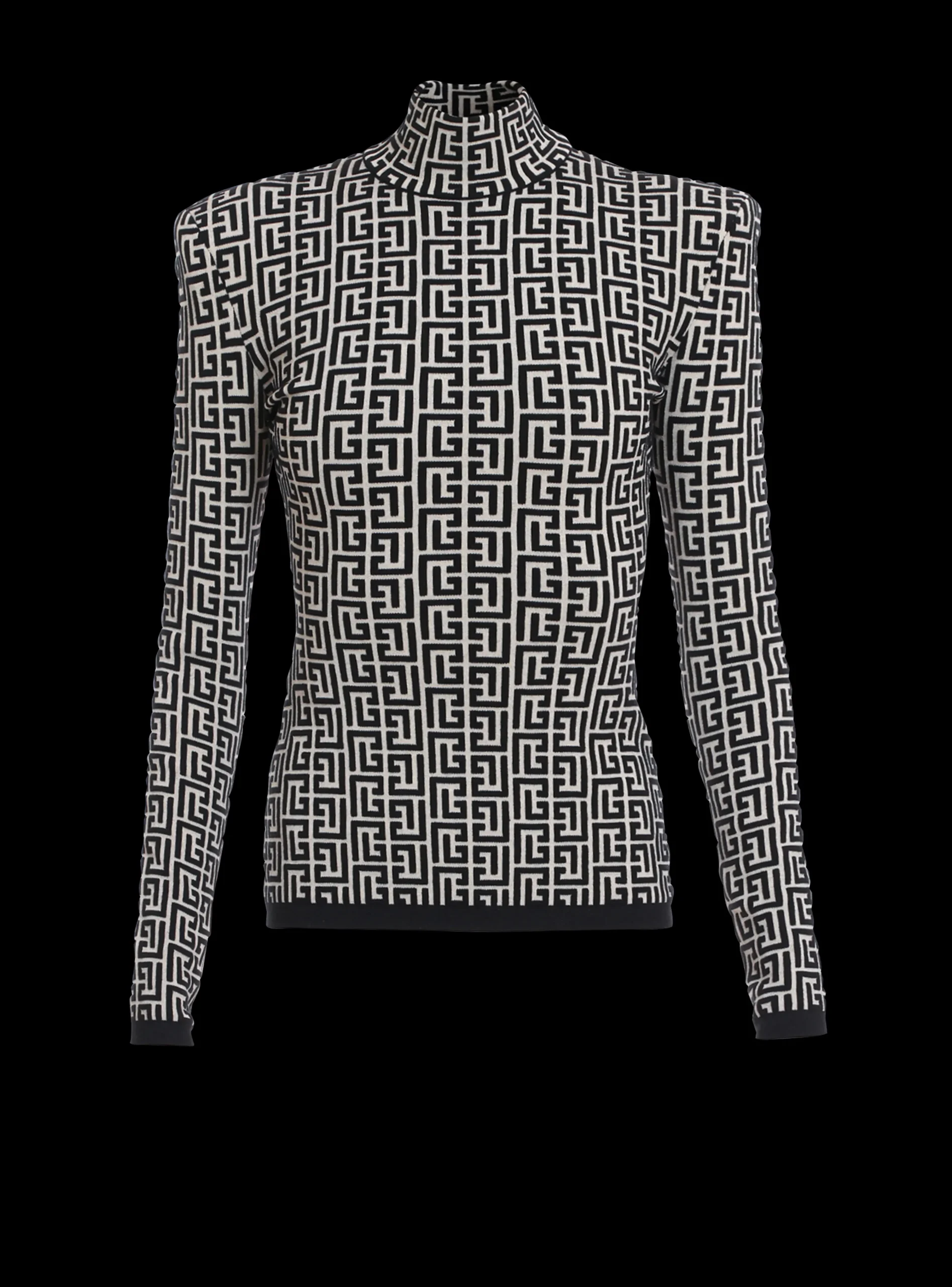 Knit Sweater With Monogram-Balmain Clearance