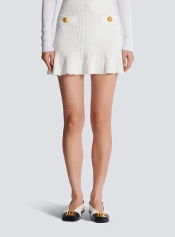 Knitted Skater Skirt-Balmain Discount