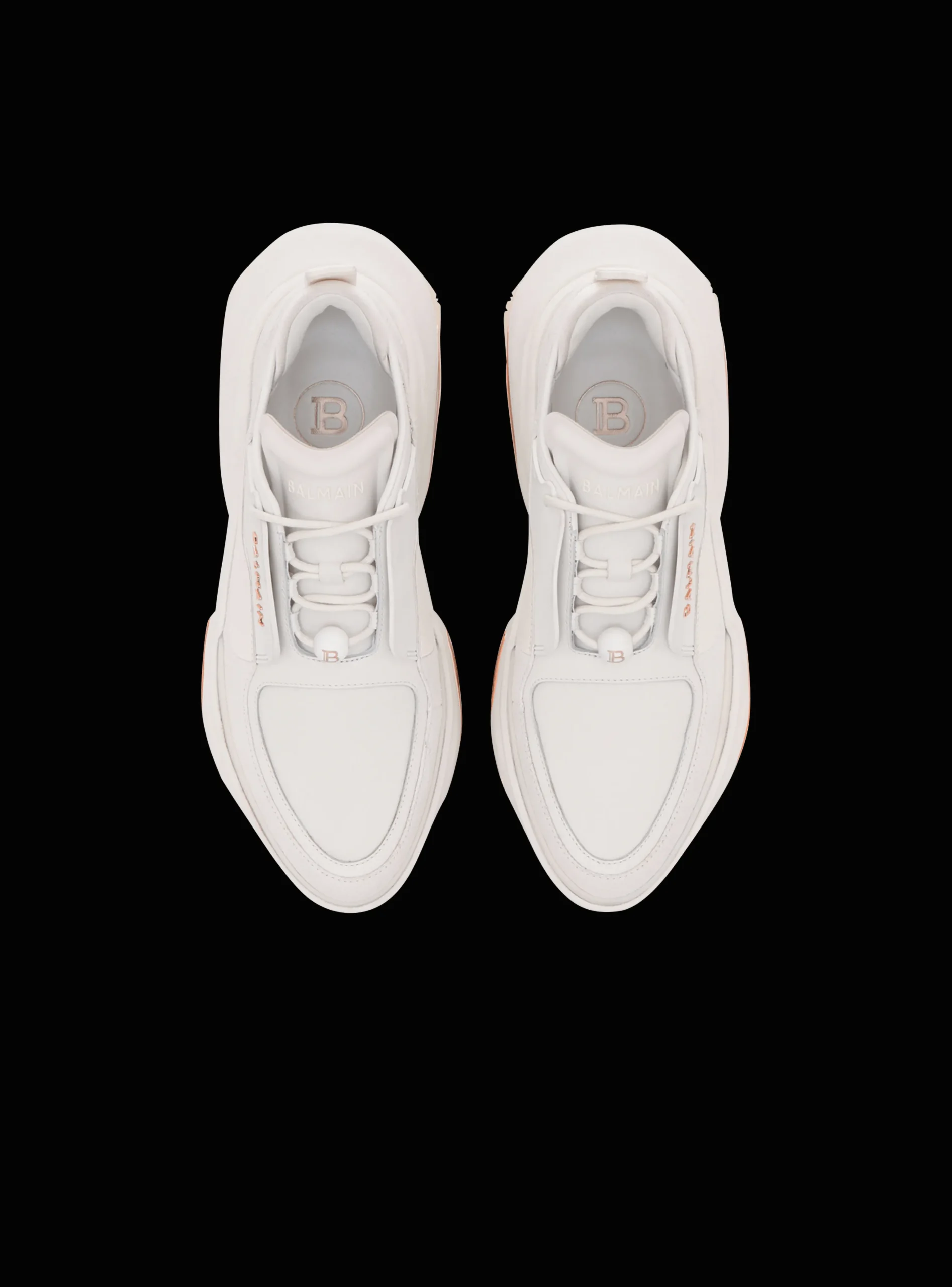 Leather And Suede B-Bold Low-top Sneakers-Balmain Outlet