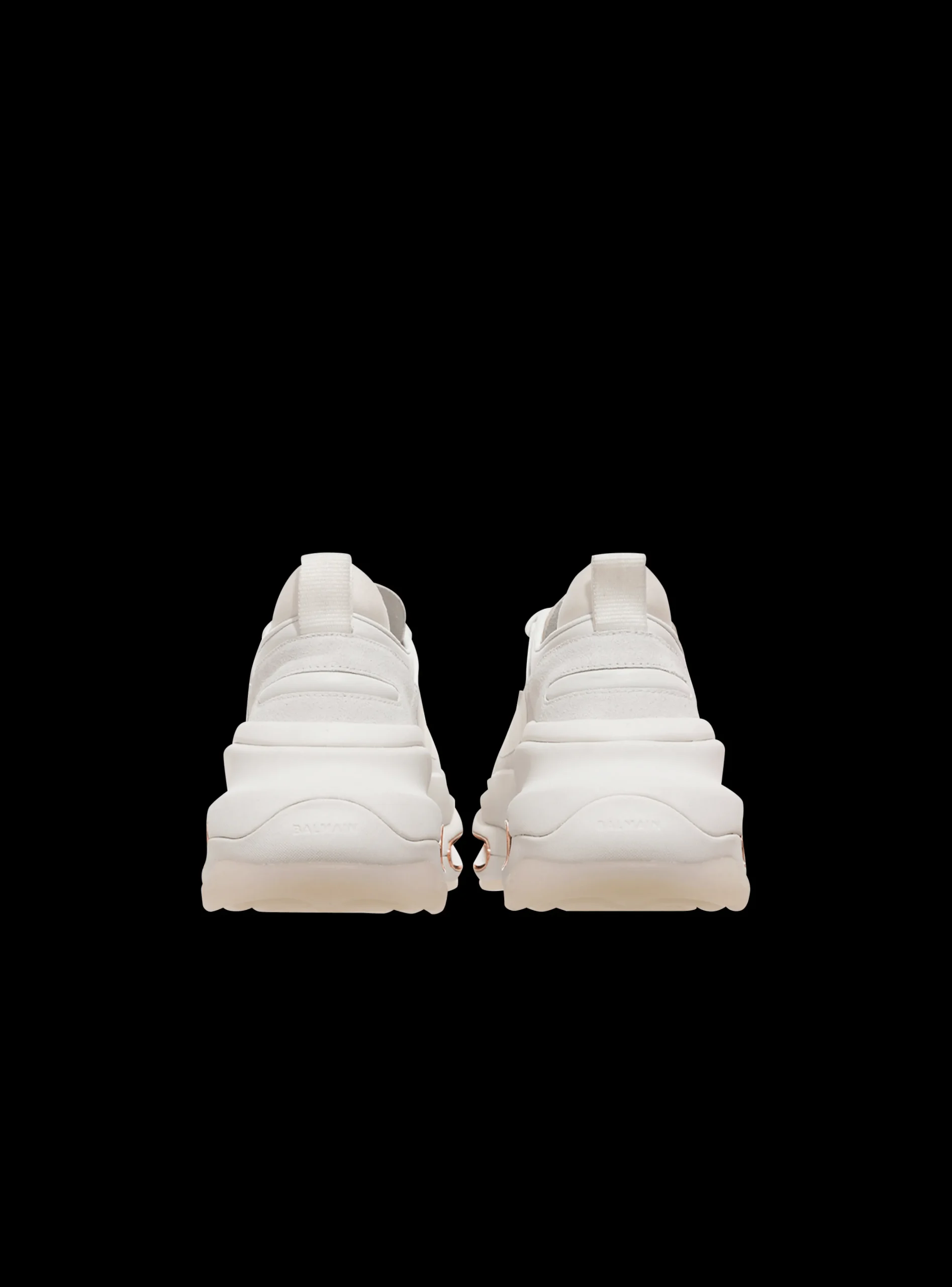 Leather And Suede B-Bold Low-top Sneakers-Balmain Outlet