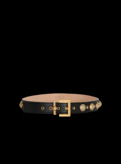Leather 'Coin' Belt-Balmain Store