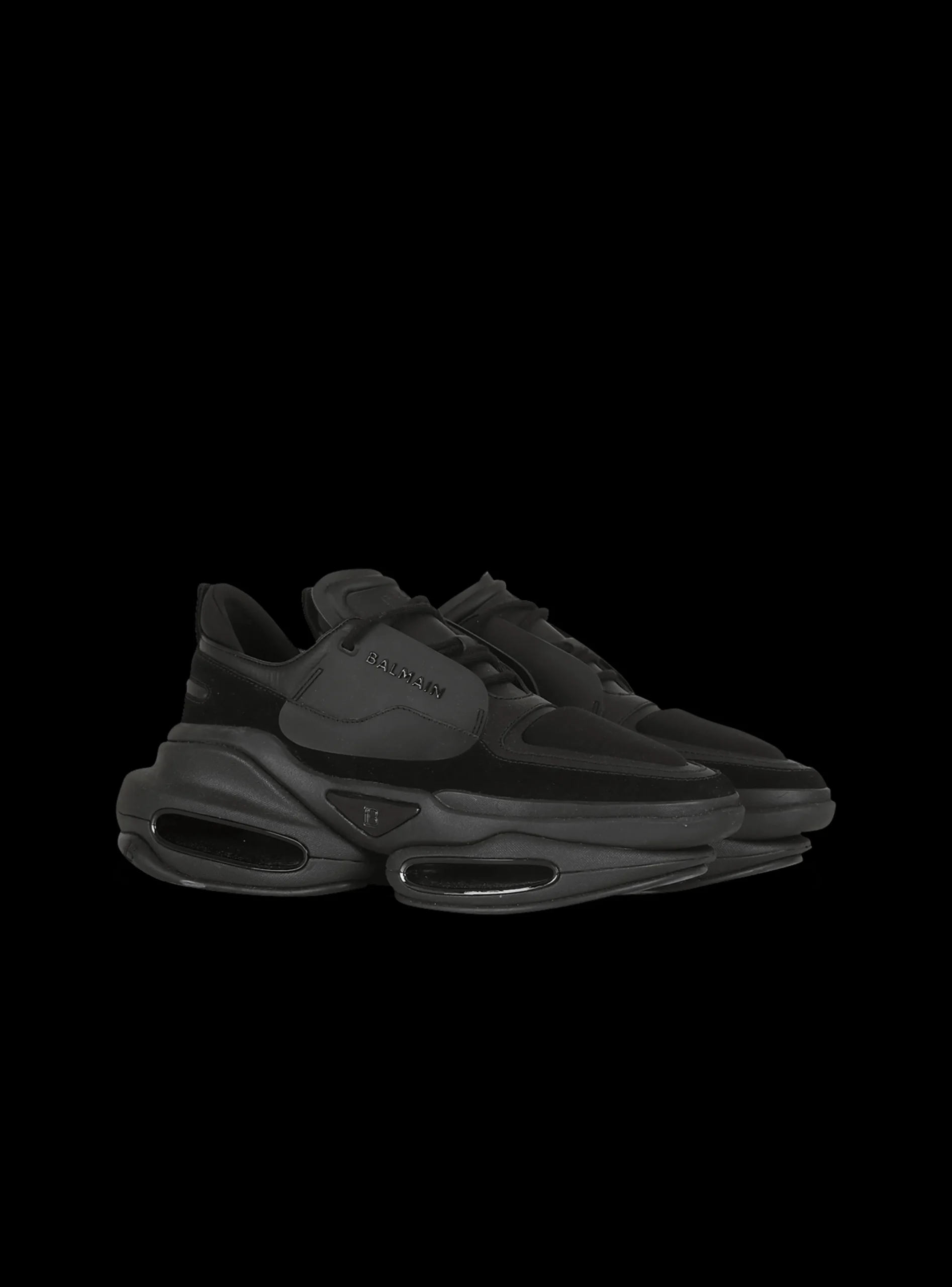 Leather, Neoprene And Suede B-Bold Low-top Sneakers-Balmain Cheap