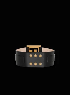 Leather P-Belt-Balmain Store