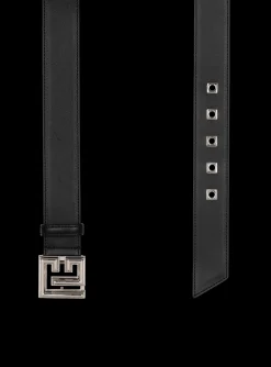 Leather P-Belt-Balmain Flash Sale
