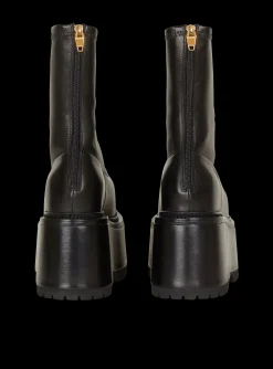 Leather Platform Boots-Balmain Store