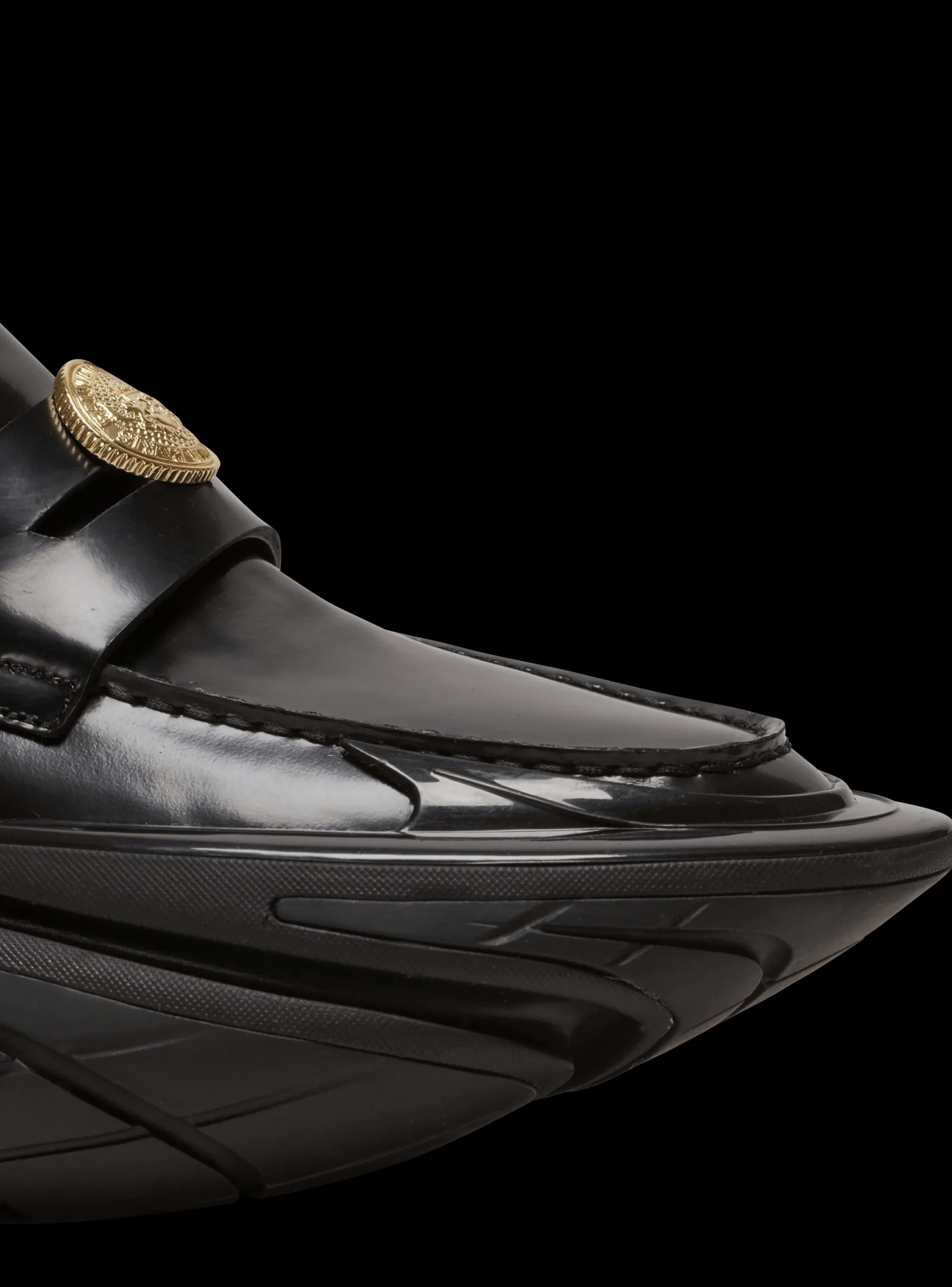 Leather Unicorn Loafer Trainers-Balmain Best Sale