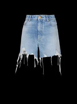 Light Denim Shorts-Balmain Discount