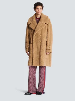 Long Double-breasted Buttoned Coat-Balmain Shop