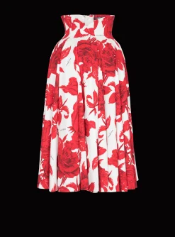 Long Pleated Crepe Tulip Skirt-Balmain Best Sale
