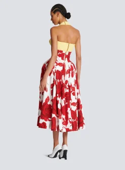 Long Pleated Crepe Tulip Skirt-Balmain Best Sale