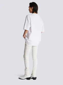 Loose Postcard Printed T-shirt-Balmain Shop