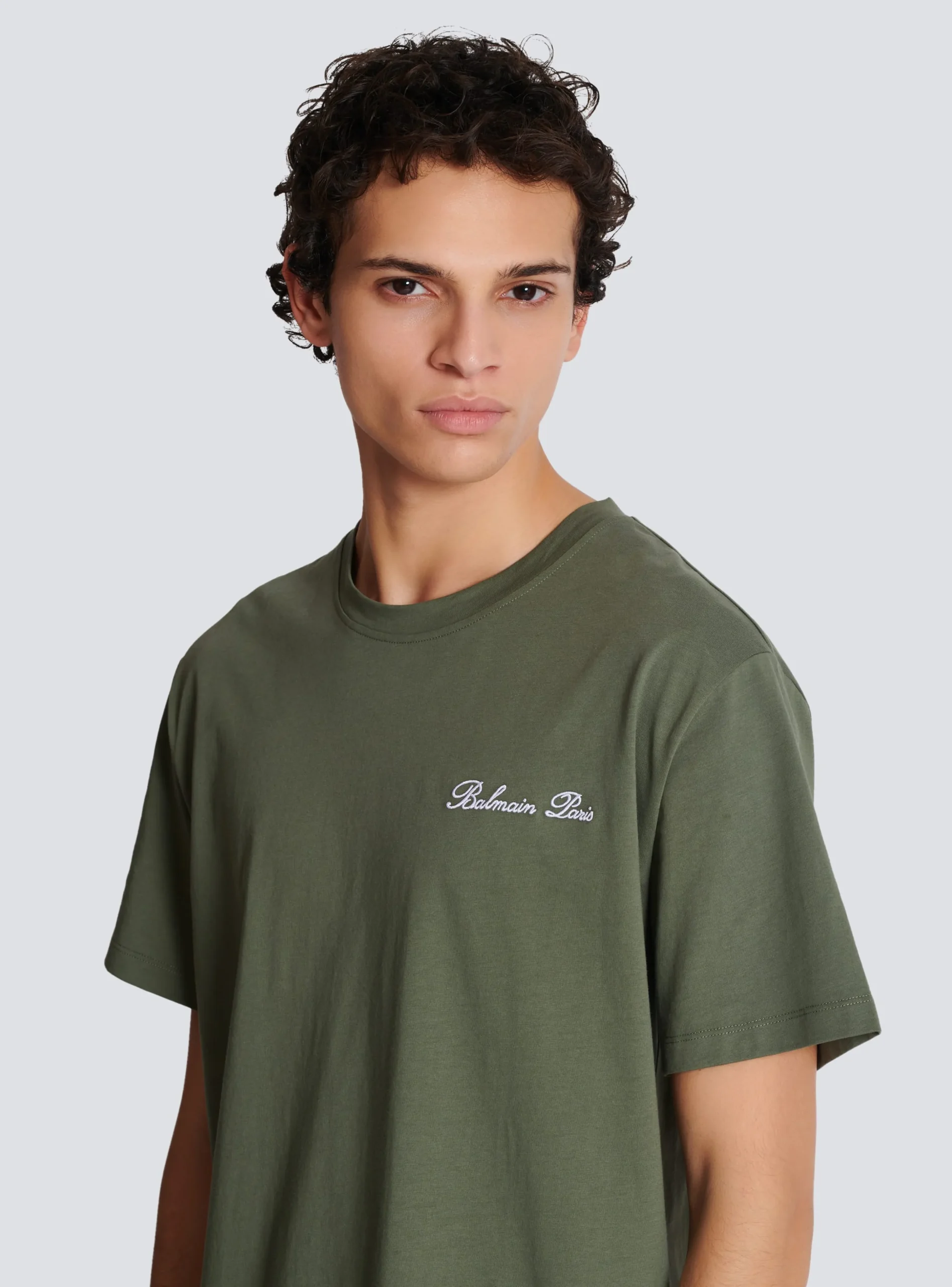 Loose T-shirt With Signature Embroidery-Balmain Sale