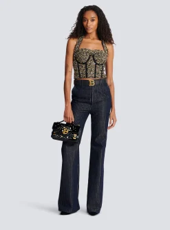 Lurex Tweed Halterneck Bustier-Balmain Clearance