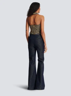 Lurex Tweed Halterneck Bustier-Balmain Clearance