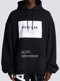 Main Lab Label Hoodie-Balmain Flash Sale