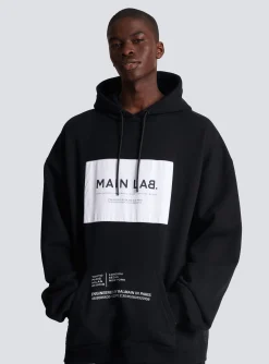 Main Lab Label Hoodie-Balmain Flash Sale